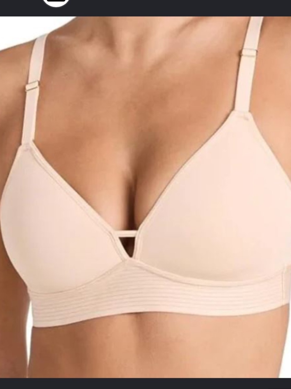 Lively Tan Spacer Wireless Keyhole Bra